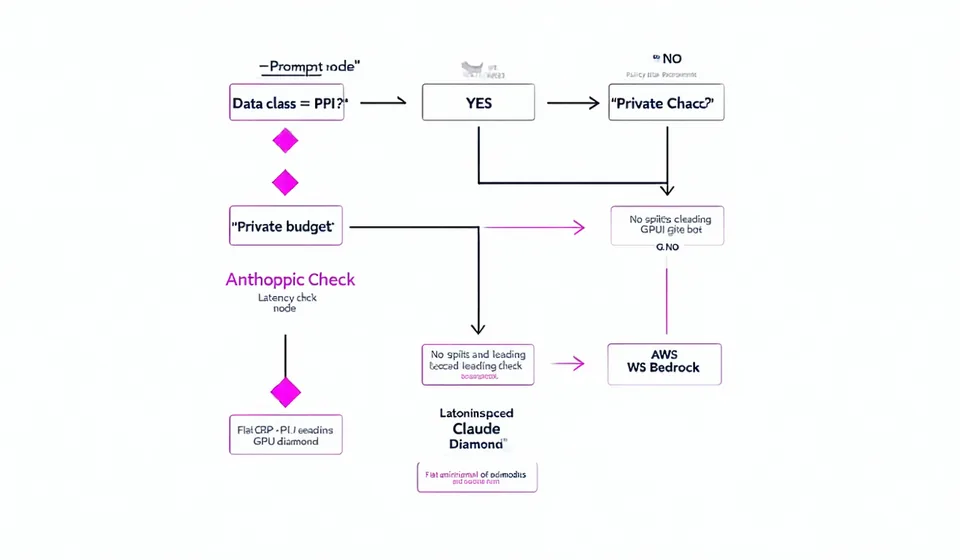 Kamiwaza routing policy evaluation diagram showing request matching top-to-bottom through rules until first match